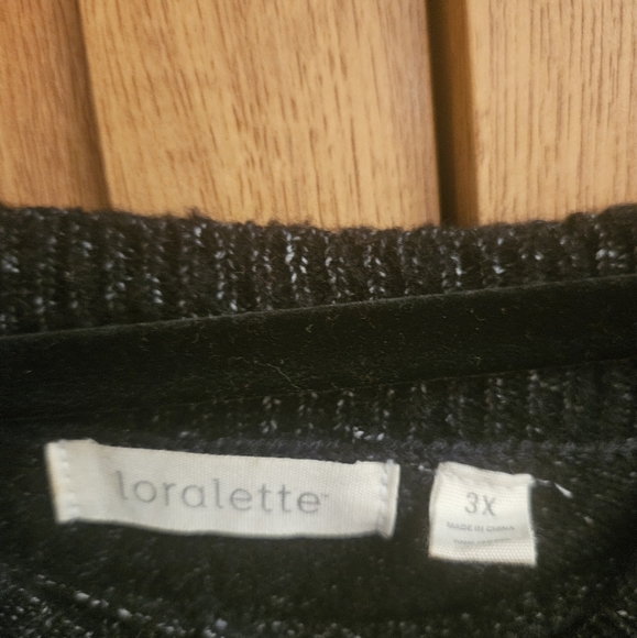 Loralette Bejeweled Sweater Women Plus Size (3X) - Picture 3 of 4